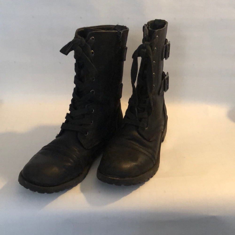 Black Ankle Moto Boots